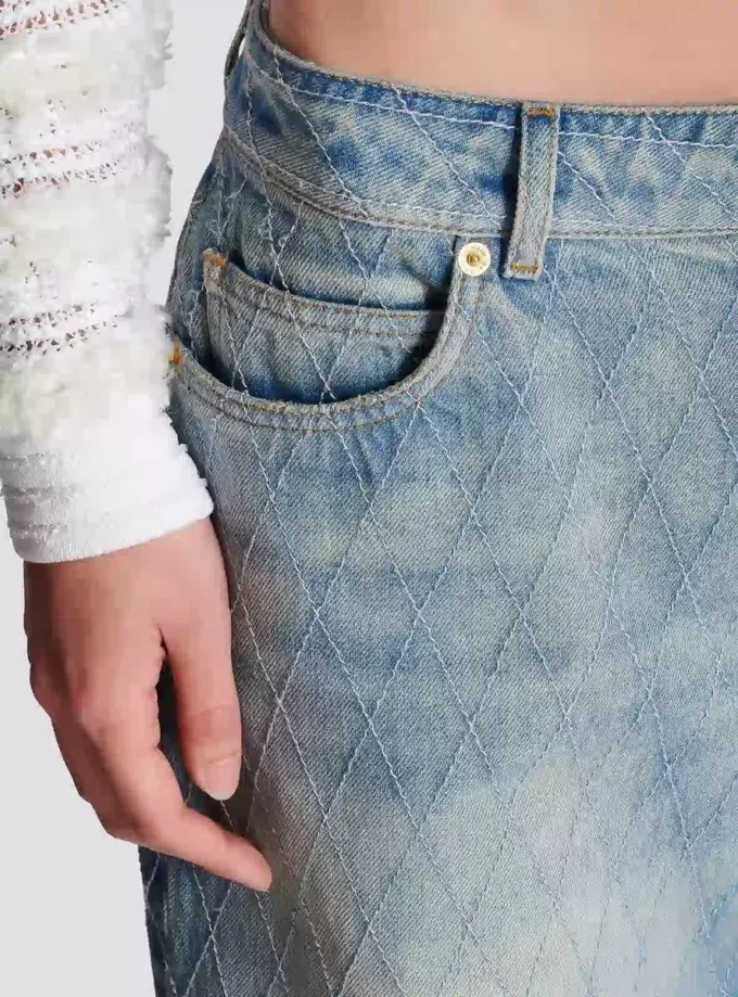 Diamond denim straight-fit jeans Diamond denim straight-fit jeans