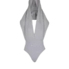 Draped bodysuit with hood Draped bodysuit with hood
