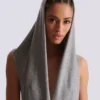 Draped bodysuit with hood Draped bodysuit with hood