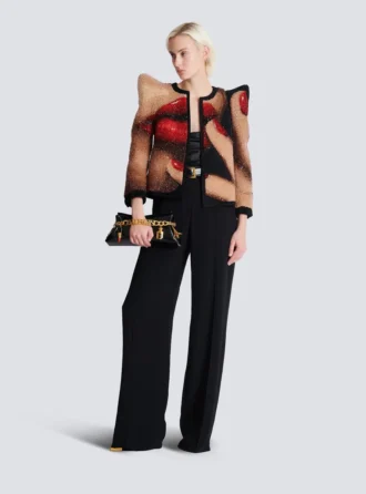 Draped satin top
