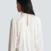 Draped silk blouse Draped silk blouse