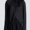 Draped silk blouse Draped silk blouse