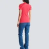 Draped T-shirt with buttons