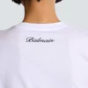 Draped T-shirt with buttons