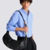 Ebene Hobo bag in calfskin leather Ebene Hobo bag in calfskin leather