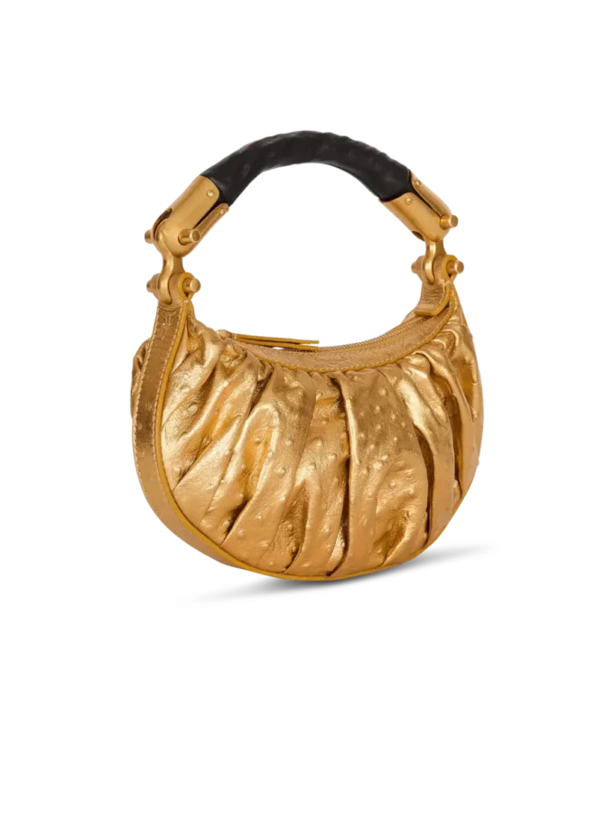 Ebene Mini bag in lamé leather Ebene Mini bag in lamé leather