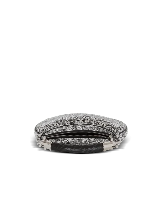 Ebene Mini bag in suede and crystals Ebene Mini bag in suede and crystals