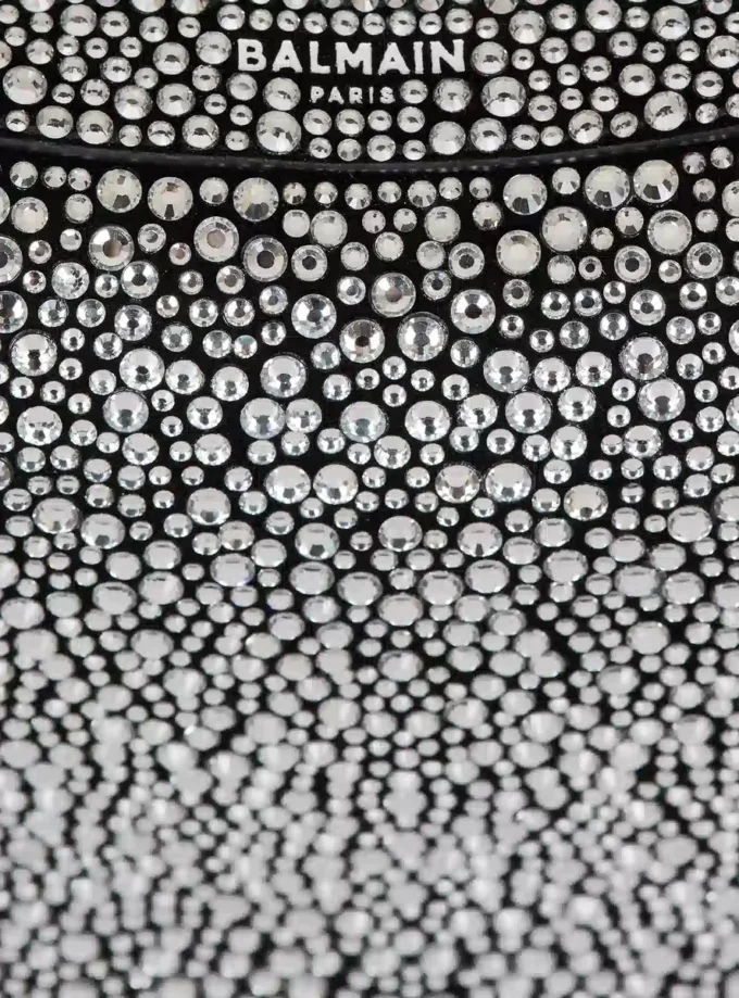 Ebene Mini bag in suede and crystals Ebene Mini bag in suede and crystals