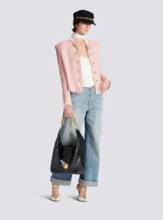 Edge-to-edge sequin tweed jacket Edge-to-edge sequin tweed jacket