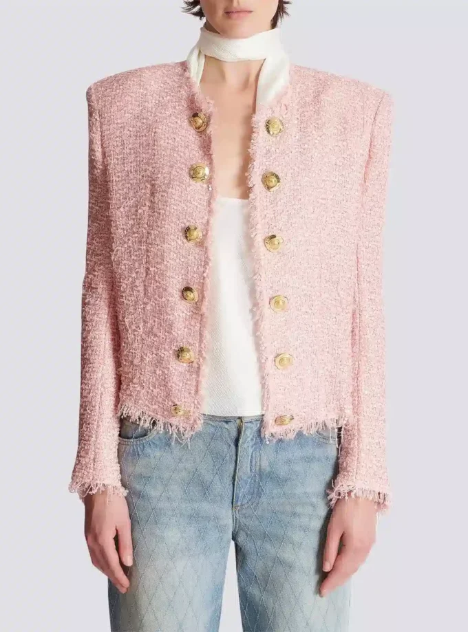 Edge-to-edge sequin tweed jacket Edge-to-edge sequin tweed jacket