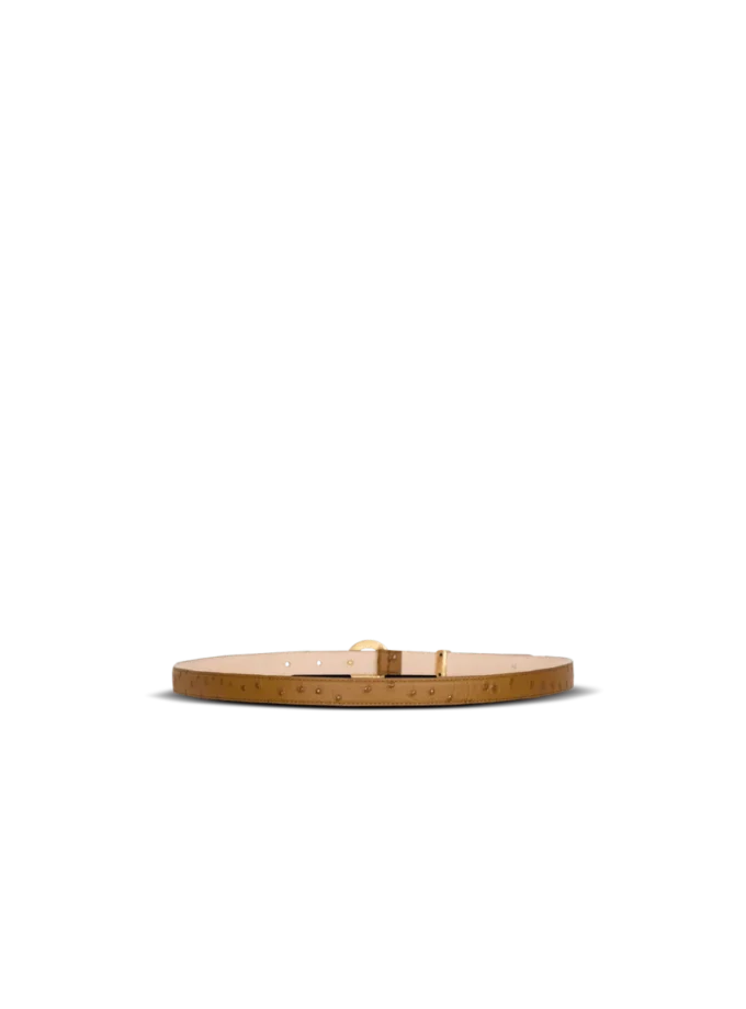 Embossed calfskin T-Bar belt