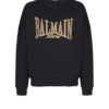Embroidered Balmain College sweatshirt