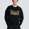 Embroidered Balmain College sweatshirt