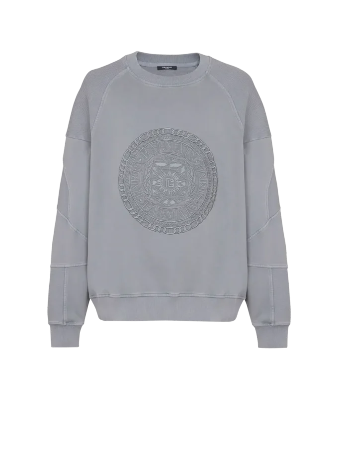 Embroidered Balmain Médaille sweatshirt