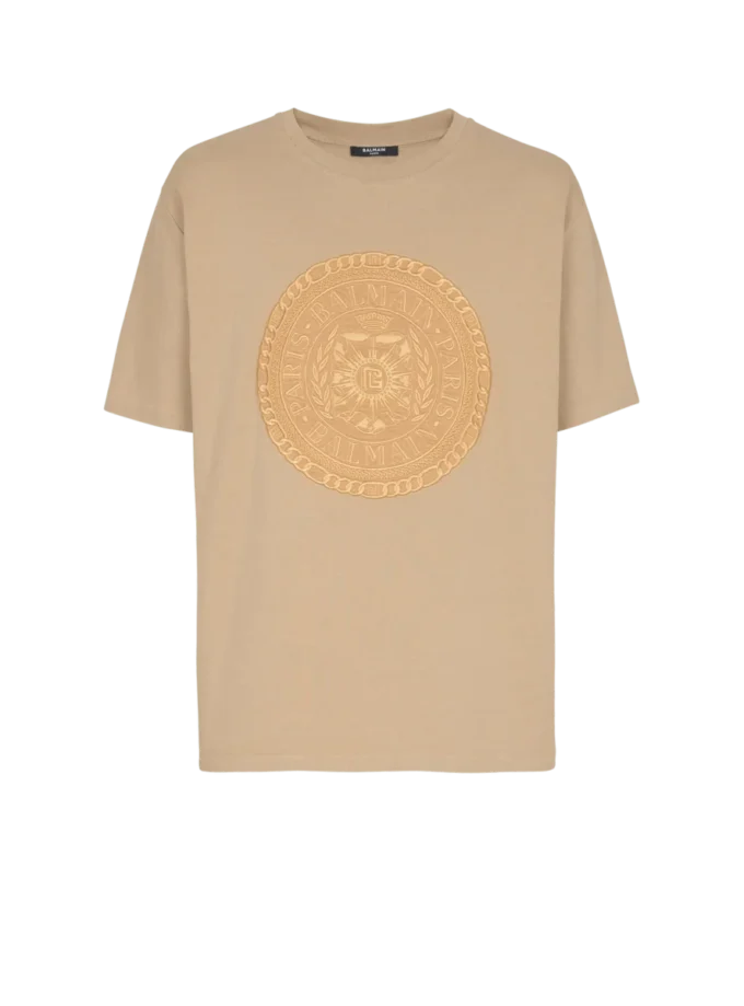 Embroidered Balmain Médaille T-shirt Embroidered Balmain Médaille T-shirt