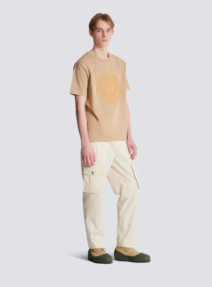 Embroidered Balmain Médaille T-shirt Embroidered Balmain Médaille T-shirt