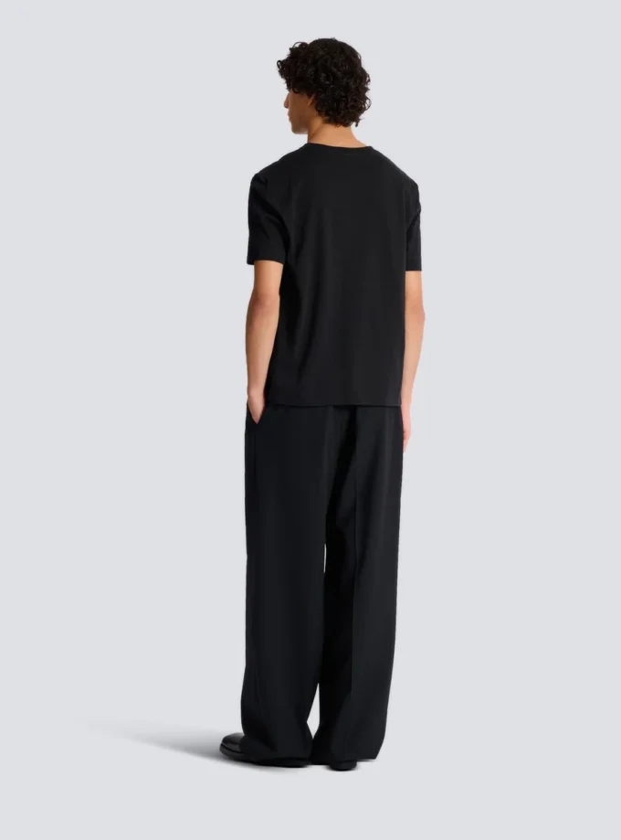 Embroidered Balmain Paris T-shirt