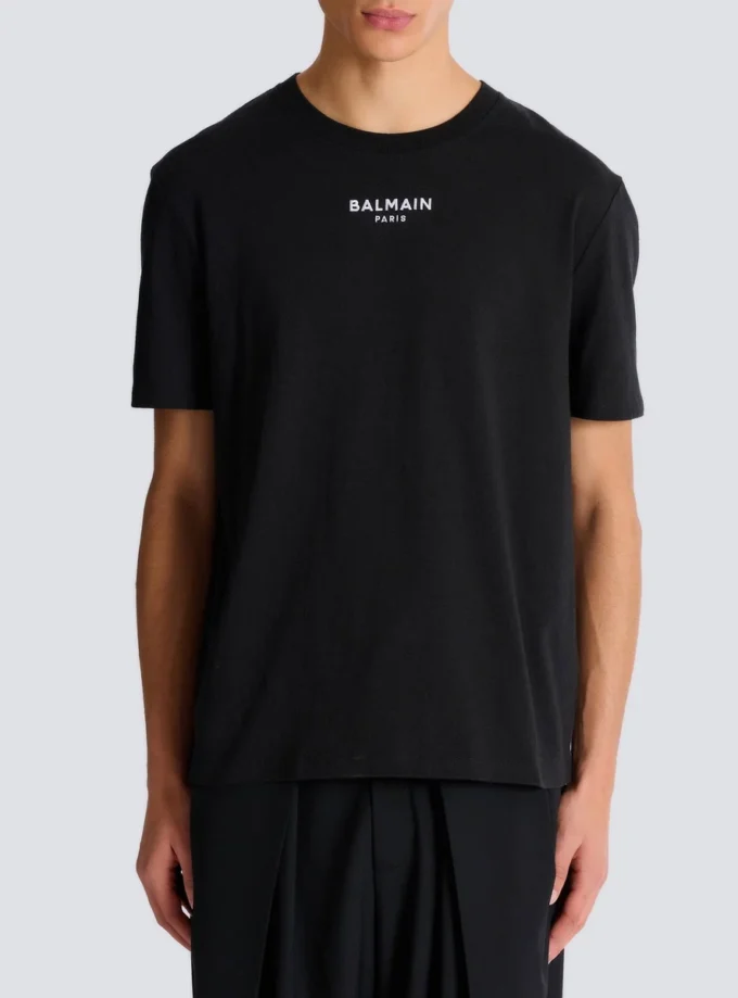 Embroidered Balmain Paris T-shirt