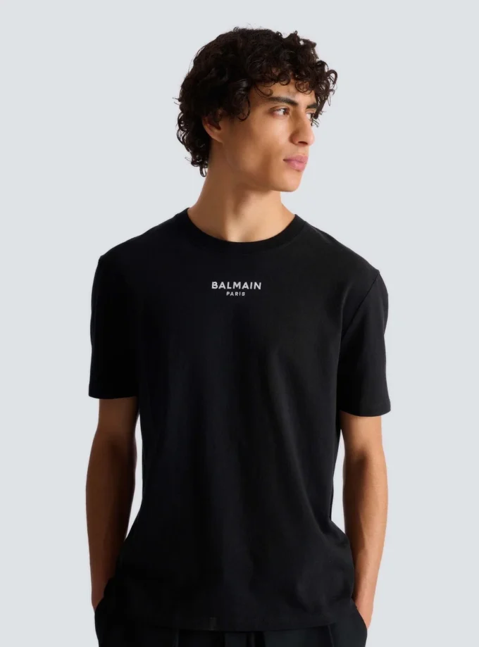 Embroidered Balmain Paris T-shirt
