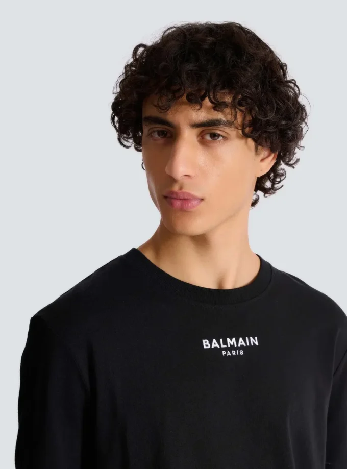 Embroidered Balmain Paris T-shirt