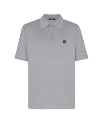 Embroidered cotton polo