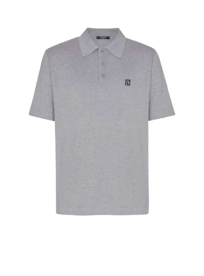 Embroidered cotton polo