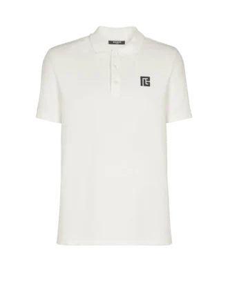 Embroidered cotton polo