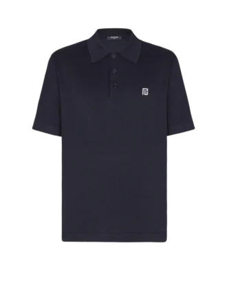 Embroidered cotton polo