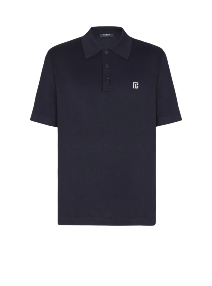 Embroidered cotton polo