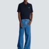 Embroidered cotton polo