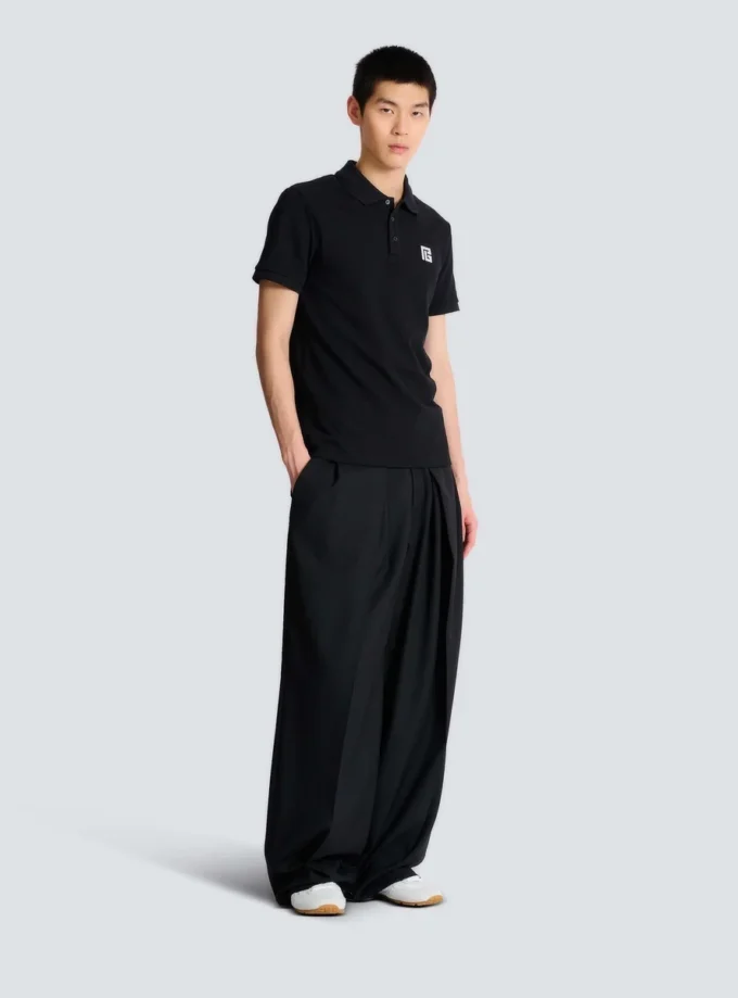 Embroidered cotton polo Embroidered cotton polo