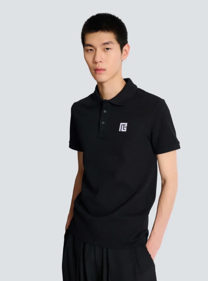 Embroidered cotton polo Embroidered cotton polo