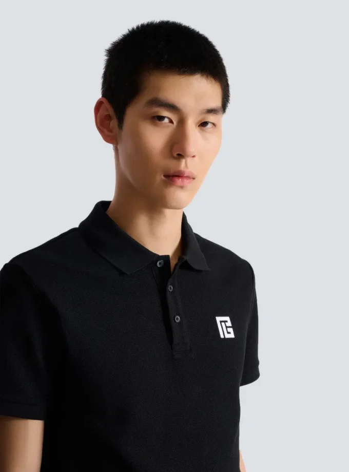 Embroidered cotton polo Embroidered cotton polo