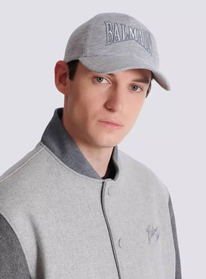 Embroidered jersey cap