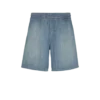 Faded denim shorts