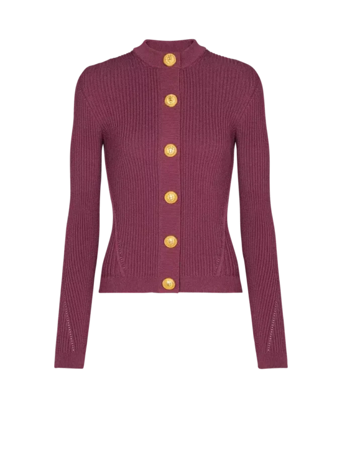 Fine knit cardigan with buttons Fine knit cardigan with buttons