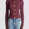 Fine knit cardigan with buttons Fine knit cardigan with buttons