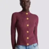 Fine knit cardigan with buttons Fine knit cardigan with buttons