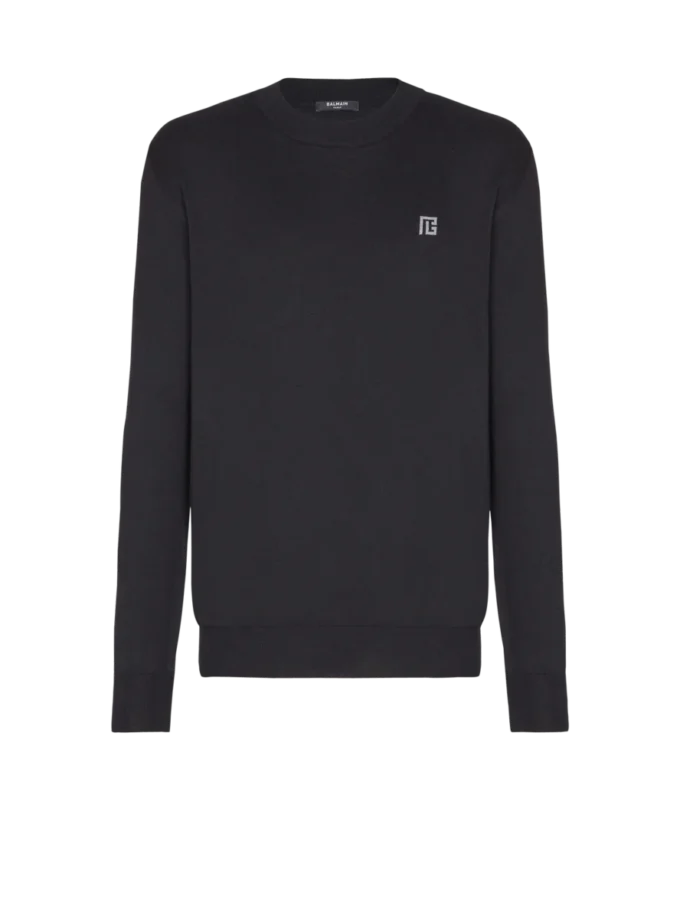 Fine silk and cotton jumper