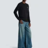 Fine silk and cotton jumper