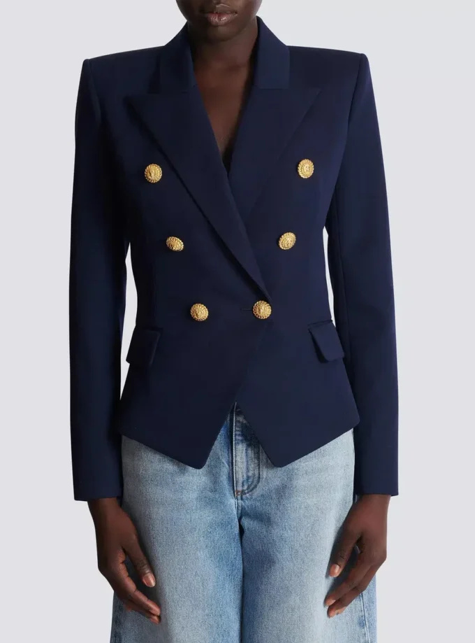 Fitted wool 6-buttons jacket Fitted wool 6-buttons jacket