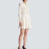 Flared crocodile-knit skirt Flared crocodile-knit skirt
