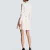 Flared crocodile-knit skirt Flared crocodile-knit skirt