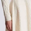 Flared crocodile-knit skirt Flared crocodile-knit skirt