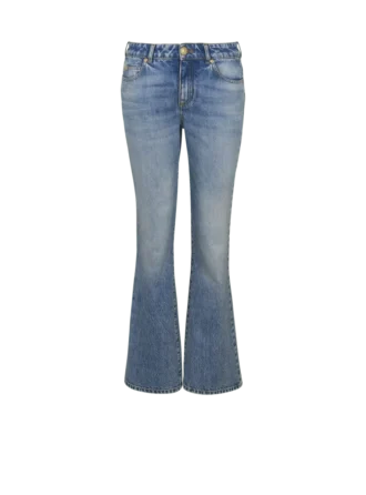 Flared denim jeans