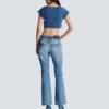 Flared denim jeans