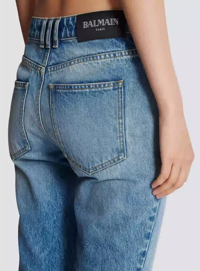 Flared denim jeans
