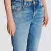 Flared denim jeans