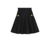 Flared knit skirt with sparkly stripes Flared knit skirt with sparkly stripes