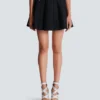 Flared knit skirt with sparkly stripes Flared knit skirt with sparkly stripes